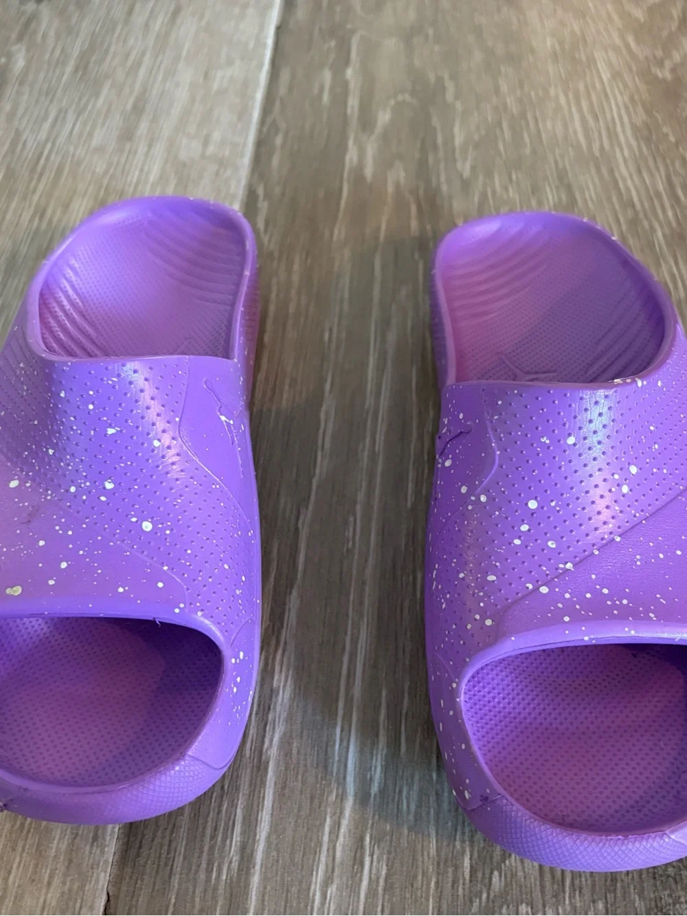 Jordan Brand- Purple Speckled Slide Sandal